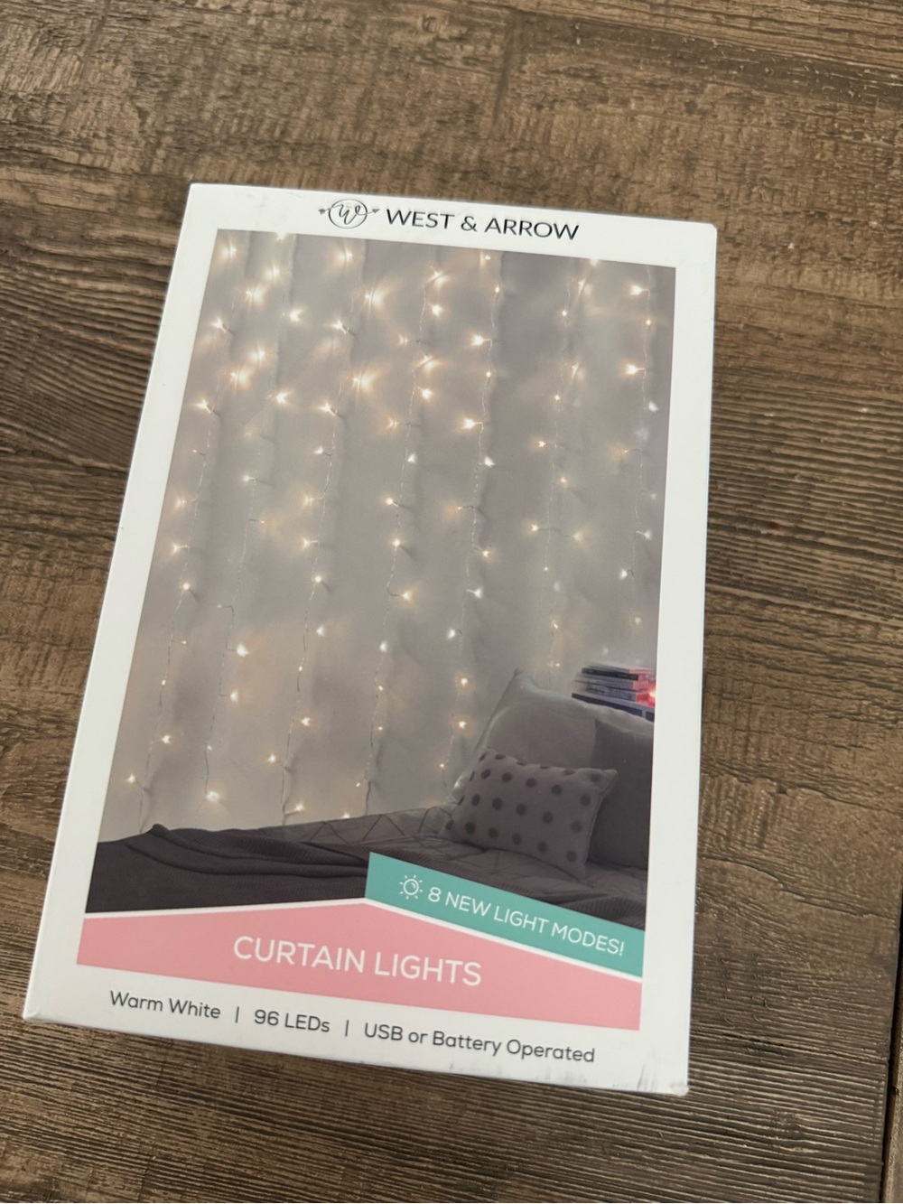 West & Arrow Curtain String Lights - Warm White